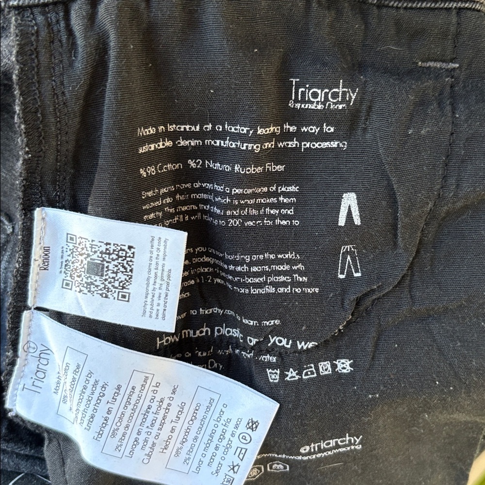 Triarchy Onassis Black Wide-Leg Jeans (Size 28) - Picture 9 of 13
